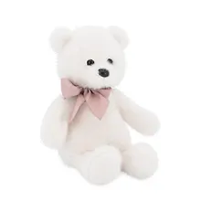 Купить Мягкая игрушка Тёпа с бантом (25см) (белый) (4/32) (OT8017/25-2) — Фото №1