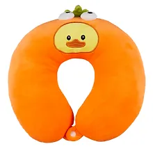 Купить Подголовник с кнопкой Утка с глазками (текстиль) (30х30) в ассортименте — Фото №1