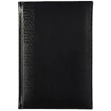 Купить Ежедневник недат. А5 160л "Сариф эконом" черный, кожзам, тв.переплет, обл.поролон, офсет, ляссе — Фото №1