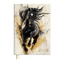 Купить Ежедневник датированный 2026 год, А6+, 176 листов, "Наппа. Конь" — Фото №1
