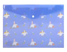 Купить Папка-конверт А4+ на кнопке "Гуси", ассорти — Фото №1