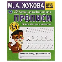 Купить Рабочая тетрадь дошкольника с прописями. Пишем палочки и крючочки. 5-6 лет — Фото №1