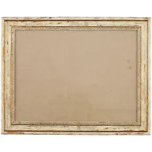 Купить Рама со стеклом, белая с золотом, 30 х 40 см — Фото №1