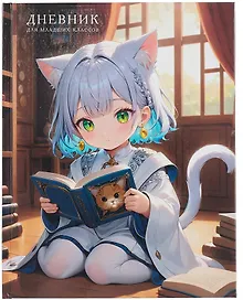 Купить Дневник для младших классов, "Милашка с книжкой" — Фото №1