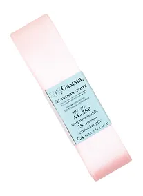 Купить Лента атласная №004 бледно-розовый (25мм х 5,4м) — Фото №1