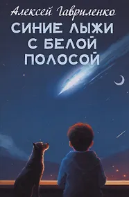 Купить Синие лыжи с белой полосой — Фото №1