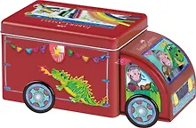 Купить "Connector Truck" 33 фломастера+10 клипс, металл. короб — Фото №1