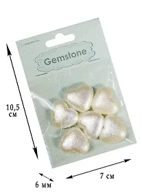 Купить Набор для творчества Бусины Сердца 23,5*21мм  6шт пластик — Фото №1