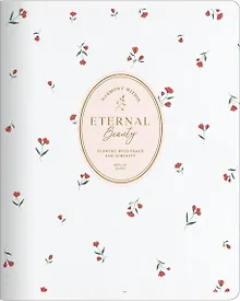 Купить Тетрадь 48л кл. "Posy", белый, карт.обл., микротекстурирование, ламинация, тиснение золотой фольгой, скрепка — Фото №1