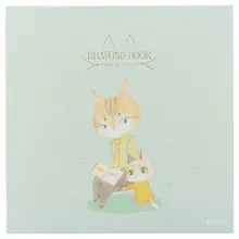 Купить Скетчбук «Кот и котёнок», 160 страниц, 21 х 21 см — Фото №1