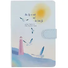 Купить Блокнот с магнитной застежкой Небо и чайки Sky is wide (224стр) (13х19) — Фото №1