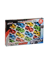 Купить Набор игрушек «Гононочные машины Crazy Racing», 16 штук — Фото №1