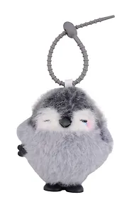 Купить Брелок Пингвин, (9см) (пластик, текстиль) (заводной серый) (12-202510-HANG_264) — Фото №1