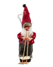 Купить Фигурка Дед Мороз на лыжах (текстиль) (18х6х10) — Фото №1