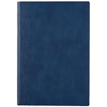 Купить Ежедневник недат. А5 160л "Вачетто" синий, кожзам, мягкий переплет, тонир.блок, ляссе — Фото №1