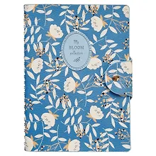 Купить Тетрадь «Diary», А5, 96 листов в клетку, голубой, искусственная кожа, мягкий переплет — Фото №1