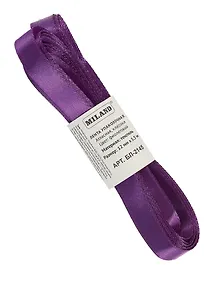 Купить Лента упаковочная атласная Классика, 12 мм х 5,5 м,фиолетовый — Фото №1
