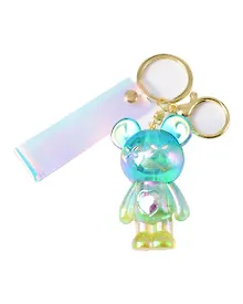 Купить Брелок Мишка с сердцем перламутровый (прозрачный) (ПВХ) (7см) (12-05149-A014) Bookvalno — Фото №1