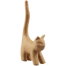 Купить Фигурка из папье-маше объемная Котик "хвост вверх" 7*13,5*32см (SA112) — Фото №1
