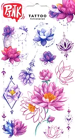 Купить Наклейки-тату переводные Лотосы –1 — Фото №1