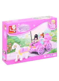 Купить Конструктор пластиковый Sluban Розовая мечта. Карета — Фото №1