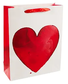 Купить Пакет А4 32*26*12 "Big heart" нейтр. бум.мат.ламинат — Фото №1