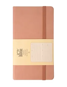 Купить Планинг недат. 64л "Joy Book" крем-брюле, карманный, иск.кожа 7Б, скругл.углы, тонир.блок, резинка, офсет, ляссе — Фото №1