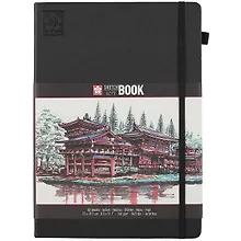 Купить Скетчбук А4 80л 140г/м2 черн.тв.обл., резинка — Фото №1