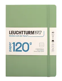 Купить Книга для записей A5, 100 листов в линейку "Edition 120G", твердая обложка, цвет шалфей, Leuchtturm1917 — Фото №1