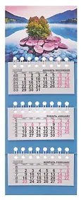 Купить Календарь квартальный 2026г 82*230 "Горное озеро" на магните — Фото №1