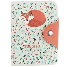 Купить Визитница Лисичка (20 карт) (PU) (11×8) (блистер) (12-11592-ZY-14) — Фото №1