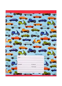 Купить Тетрадь в клетку Unnika, "Транспорт", 12 листов, в ассортименте — Фото №1