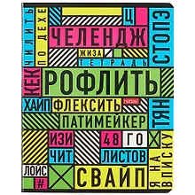 Купить Тетрадь в клетку Hatber, "Важные слова", 48 листов, в ассортименте — Фото №1