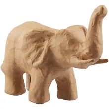 Купить Фигурка из папье-маше объемная Слоник "хобот вверх" 12*21*17см (SA108) — Фото №1