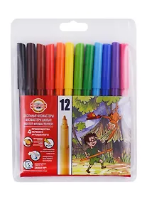 Купить Фломастеры Koh-i-Noor, 12 цветов — Фото №1