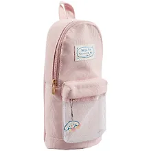 Купить Пенал-рюкзачок на молнии Smile, пастель, 20х7х4, ткань — Фото №1