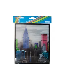 Купить 3D Постер Нью Йорк небоскребы (1824EU3DB09) (18х24) — Фото №1