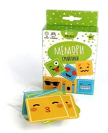 Купить Карточная настольная игра, Muravey Games Мемори. Смайлики ТК003 — Фото №1