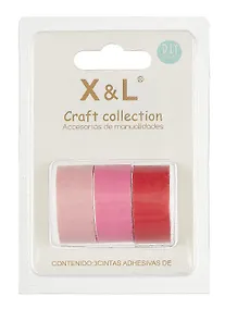 Купить Набор клейкой декоративной ленты "Розовый микс" — Фото №1