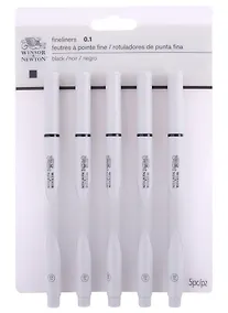 Купить Ручки капиллярные-линеры 5шт 0,1мм, пласт.кор., Winsor&Newton — Фото №1