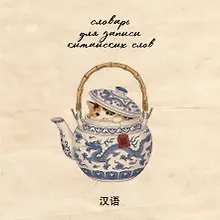 Купить Словарь для записи китайских слов (15х15 см) (Котик в чайнике) — Фото №1