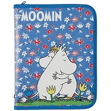 Купить Папка для тетрадей А5 "Муми-тролли" 23*17,5*2,5, пластик, молния с трех сторон — Фото №1