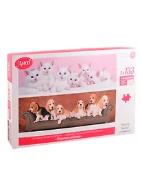 Купить Пазл 2х133 эл. Диптих Кошечки-собачки — Фото №1