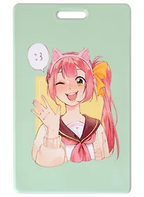 Купить Чехол для карточек Аниме Девушка с ушками (Сёдзё) (цветная версия) — Фото №1