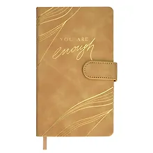 Купить Ежедневник недат. А6+ 120л 110х190 "Бейбискин" бежевый, иск.кожа, тв.переплёт, тиснение фольгой, магнит.клапан, офсет, ляссе — Фото №1