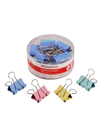 Купить Зажимы для бумаг цветные, 32 мм, 24 штуки — Фото №1