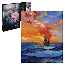 Купить Картина по номерам "Морской закат" 40х50 см — Фото №1