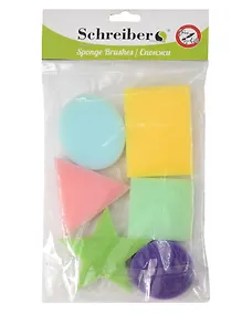 Купить Набор для детского творчества, Набор спонжей художественных поролоновых ГЕОМЕТРИЧЕСКИЕ ФИГУРЫ 6шт., 13*19см — Фото №1