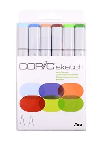 Купить Набор маркеров Copic Sketch "Земля", 6 цветов — Фото №1