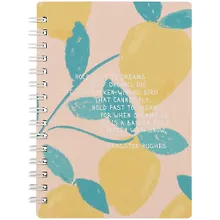 Купить Записная книжка А6 80л кл. "Pastel", лимоны, мягк.переплет, спираль — Фото №1